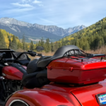 motorcycle trike with highway 31a scenery